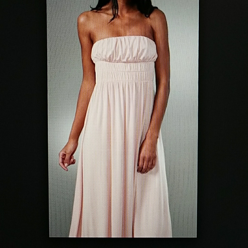 Rachel Pally strapless Grecian maxi dress
